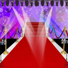 Spotlight Red Carpet Photography Scenery Backdrop Stage Carpet Theme Banner AKA-025