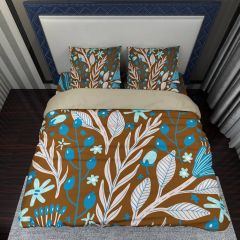Flowers Leaves Plants Bed Set BED-0012