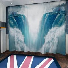 Waterfalls Fog Window Curtains CUR-0117