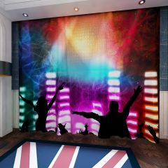 Stage Footlight Dancers Window Curtains CUR-0204