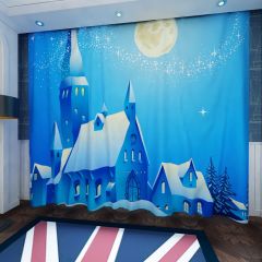 Moon Star Castle Snoe Window Curtains CUR-0374