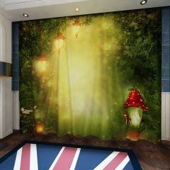 Light Tree Grass Flower Window Curtains CUR-0419