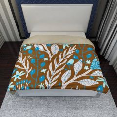 Flowers Leaves Plants Duvet Cover DVK-0012