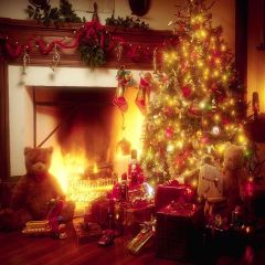 XMAS Gifts Photography Scenery Backdrop Christmas Theme Banner EHY-045