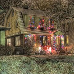XMAS Atmosphere Photography Scenery Backdrop Christmas Theme Banner EHY-057