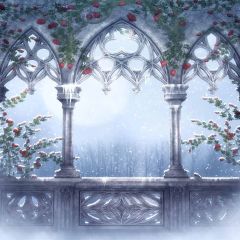 Mystica Fence Photography Scenery Backdrop Arches or Pillars Theme Banner EHY-164