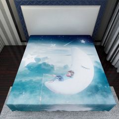 Moon Star Boy Flat Sheet FST-0014