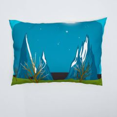 Mountains Snow Moon Wolf Pillowcases POK-0008