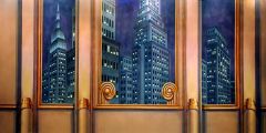 Window Building Stage Performance Background Dance Show Backdrop SRB-0852