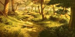 Tree Grass Sunshine Stage Performance Background Dance Show Backdrop SRB-0859
