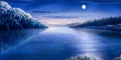 River Moon Tree Stage Performance Background Dance Show Backdrop SRB-0863