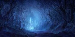 Tree Light Stone Stage Performance Background Dance Show Backdrop SRB-0897