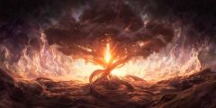 Cloud Fire Stage Performance Background Dance Show Backdrop SRB-0928