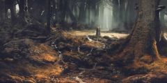 Tree Fog Stage Performance Background Dance Show Backdrop SRB-0937