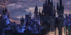 Castle Cloud Light Stage Performance Background Dance Show Backdrop SRB-0965