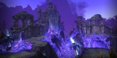 Purple Tree Architecture Stage Performance Background Dance Show Backdrop SRB-1064