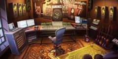Chair Painting Carpet Stage Performance Background Dance Show Backdrop SRB-1066