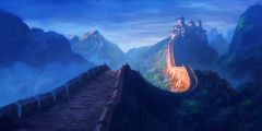 Road Mountain Fog Stage Performance Background Dance Show Backdrop SRB-1074