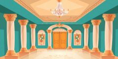 Pillar Door Stage Performance Background Dance Show Backdrop SRB-1076