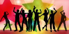 People Star Stage Performance Background Dance Show Backdrop SRB-1080