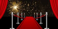 Pillar Curtain Star Stage Performance Background Dance Show Backdrop SRB-1110
