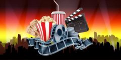 Film Drinks Building Stage Performance Background Dance Show Backdrop SRB-1112