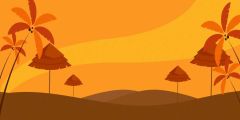 Desert Tree Stage Performance Background Dance Show Backdrop SRB-1122