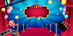 Stage Carpet Stage Performance Background Dance Show Backdrop SRB-1143