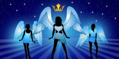 Angel Crown Star Stage Performance Background Dance Show Backdrop SRB-1144