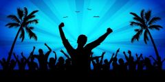 People Tree Stage Performance Background Dance Show Backdrop SRB-1145