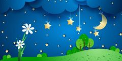 Moon Star Stage Performance Background Dance Show Backdrop SRB-1146