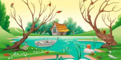 Tree House Stage Performance Background Dance Show Backdrop SRB-1148