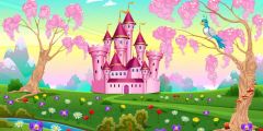 Tree Castle Stage Performance Background Dance Show Backdrop SRB-1149