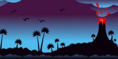 Tree Bird Stage Performance Background Dance Show Backdrop SRB-1153
