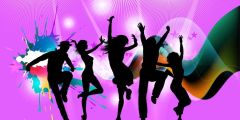Lights People Stage Performance Background Dance Show Backdrop SRB-1159