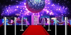 Pillar Carpet Stage Performance Background Dance Show Backdrop SRB-1160