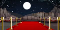 Carpet Moon Stage Performance Background Dance Show Backdrop SRB-1162