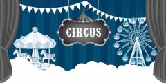 Circus Horse Stage Performance Background Dance Show Backdrop SRB-1180