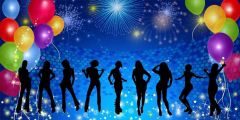 Stage Firework Ballon Stage Performance Background Dance Show Backdrop SRB-1184