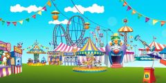 Flag Whirligig Stage Performance Background Dance Show Backdrop SRB-1189