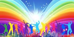 People Colours Stage Performance Background Dance Show Backdrop SRB-1193