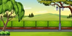 Tree Light Stage Performance Background Dance Show Backdrop SRB-1208