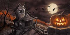 Lantern House Stage Performance Background Dance Show Backdrop SRB-1244