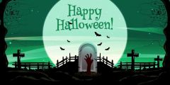 Halloween Bloody Coffin Stage Performance Background Dance Show Backdrop SRB-1250