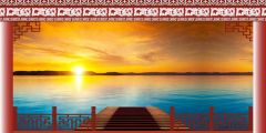 Sun Bridge Stage Performance Background Dance Show Backdrop SRB-1260
