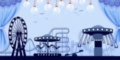 Windmill Light Stage Performance Background Dance Show Backdrop SRB-1266