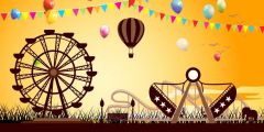 Balloon Flag Balloon Stage Performance Background Dance Show Backdrop SRB-1267