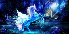 Horse River Jungle Stage Performance Background Dance Show Backdrop SRB-1270