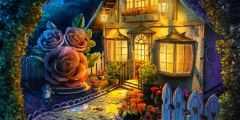Flower Coffin Stage Performance Background Dance Show Backdrop SRB-1273