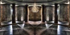 Grey Pillar Light Brick Wall Stage Performance Background Dance Show Backdrop SRB-1306